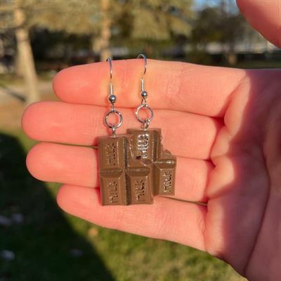 Chocolate Bar Earrings 