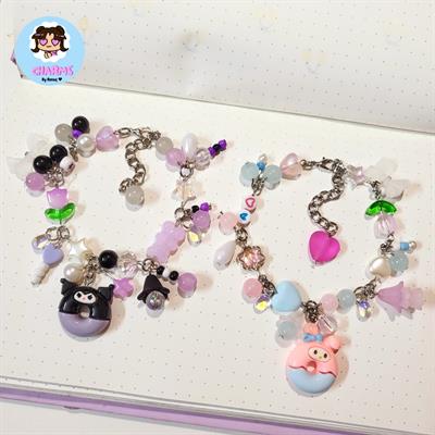 Sanrio Kuromi and My Melody Chunky Bracelets 