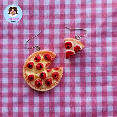 Pizza Mismatched Earrings 