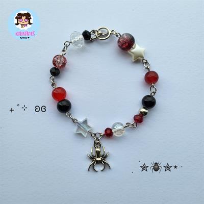 Spider Bracelet - Red