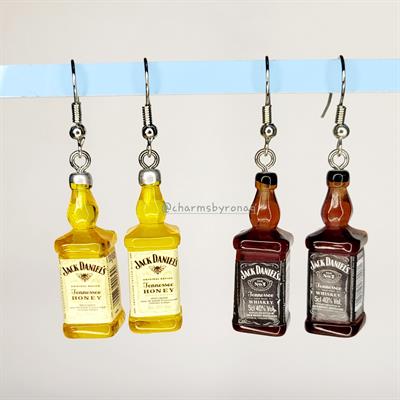 Jack Daniels Whiskey Earrings 