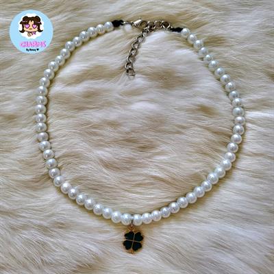 Ivy Leaf Pearls Necklace 