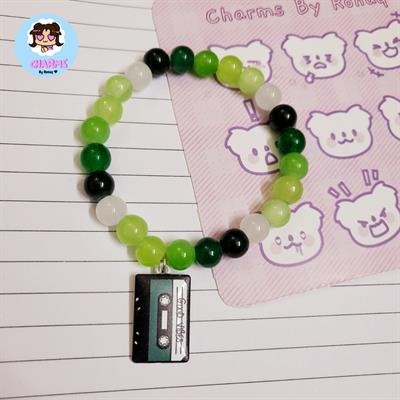 Ombre Green Bubbly Bracelet - Green Cassette 