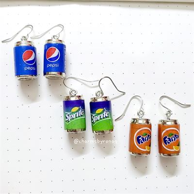 Soft Drink Soda Can Earrings 