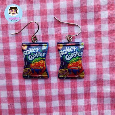 Roller Coaster Chips Earrings 