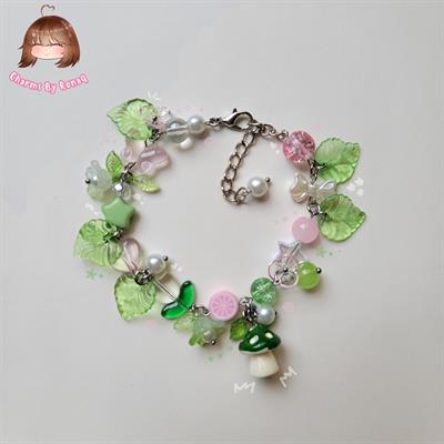 Matcha Strawberry Bracelet 