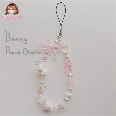 Bunny Phone Charm - Pink
