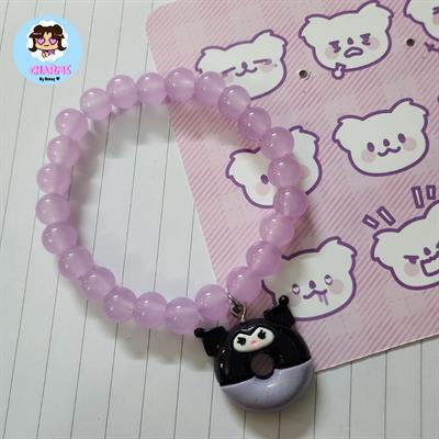 Bubbly Bracelet - Purple Kuromi 