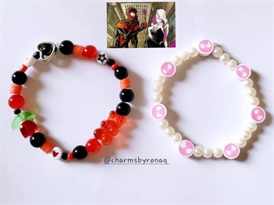 Set of 2 Matching Miles & Gwen Inspired Bracelets 