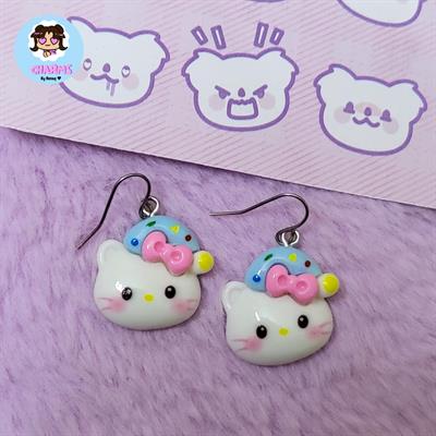 Sleepy Sanrio Hello Kitty Earrings 