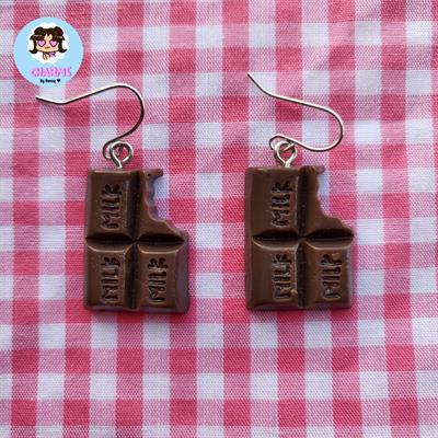 Chocolate Bar Earrings 