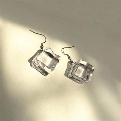 3D Ice Cube Earrings Style 1