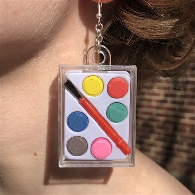 [SOLD OUT] Functional Paint Palette Earrings 