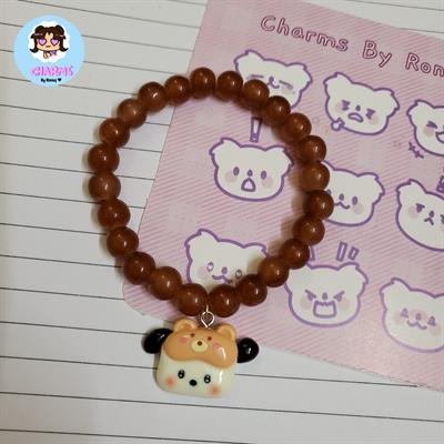 Bubbly Bracelet - Brown with Pochacco Sanrio