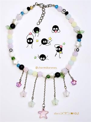 Soot Sprite Susuwatari Ghibli Necklace 