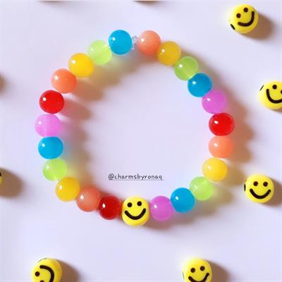 Rainbow Smiley Bracelet 