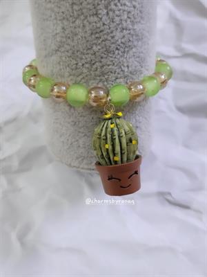 3D Cactus Smiling Pot Bracelet 