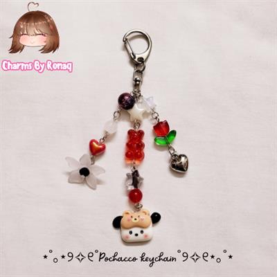 [SOLD OUT] Pochacco Red Keychain 