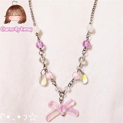 [SOLD OUT] Pink Bow Necklace 