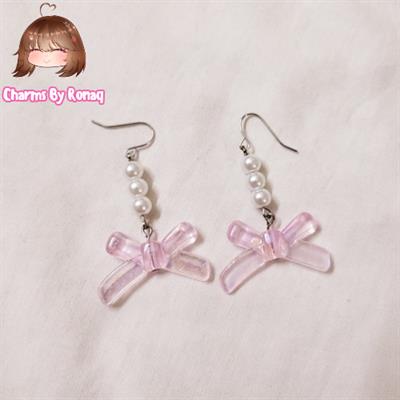 [SOLD OUT] Pink Bow Earrings 