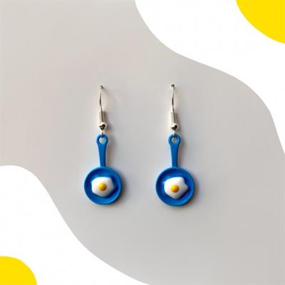 Egg Pan Earrings 