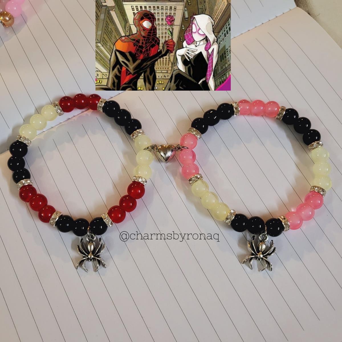 Spiderman and Hello Kitty Bracelets