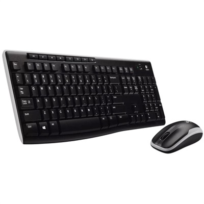 Logitech MK270 Wireless Keyboard and Mouse Combo (Black)