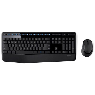 Logitech MK345 Wireless Keyboard and Mouse Combo (Black)