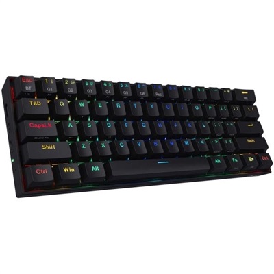 Redragon K530 Pro Draconic 60% 3-Mode Bluetooth/2.4Ghz/Wired w/100% Hot-Swap Socket - Brown Switch