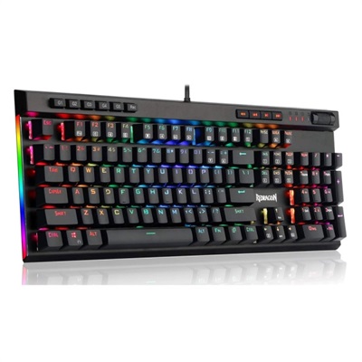 Redragon K580 VATA RGB LED Backlit Mechanical w/ Macro Keys & Dedicated Media Controls Onboard Macro Recording