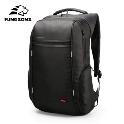 Kingsons 15.6″ Laptop Backpack Black Smart (with USB Port) Waterproof Wear-resistant-Black