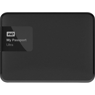 WD - My Passport Ultra 2TB External USB 3.0/2.0 Portable Hard Drive - Classic Black