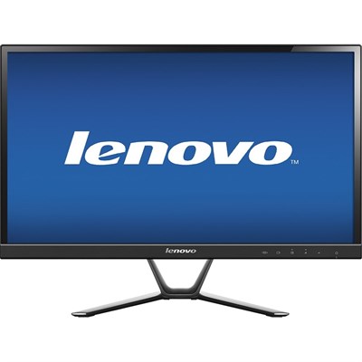 Lenovo - 23" IPS LED HD Monitor - Black