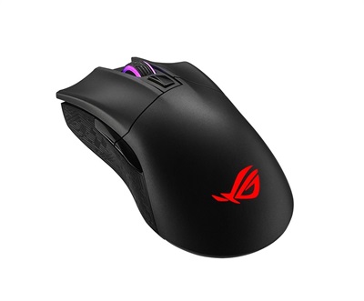 Asus ROG Gladius II Wireless ergonomic RGB optical gaming mouse with dual wireless connectivity (2.4