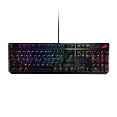 ASUS ROG Strix Scope RGB Mechanical Gaming Keyboard with Cherry MX Red Switches, Aura Sync RGB Light