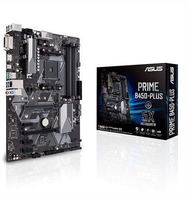 ASUS Prime B450 Plus AMD AM4 ATX Gaming Motherboard