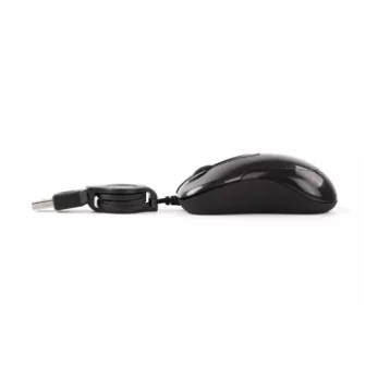 A4TECH V-TRACK OPTICAL MOUSE (CAN WORKS ON UNEVEN SURFACE, MARBLE, BED & FUURS) N-60F (BLACK) (MINI)