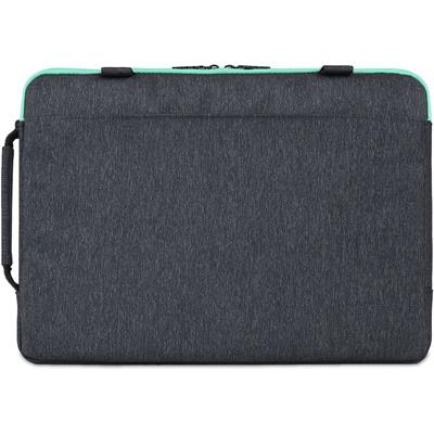 BUBM 13.3 Inch Laptop Bag - Slim Computer Sleeve Case - Compatible with MacBook Air/Pro - 13.5" - Surface Book 3/Laptop 4, Chromebook | Gray / Green