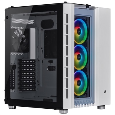 Corsair Crystal Series 680X RGB ATX High Airflow Tempered Glass Smart Case — White