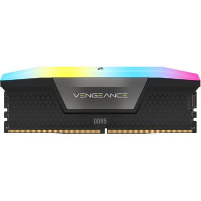 Corsair VENGEANCE RGB 32GB (2x16GB) DDR5 DRAM 5600MHz C40 Memory Kit — Black - CMH32GX5M2B5600C40K