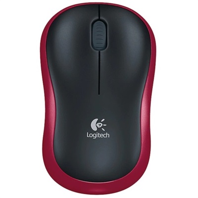 Logitech Wireless Mouse M185 Plug & Play Wireless (RED)