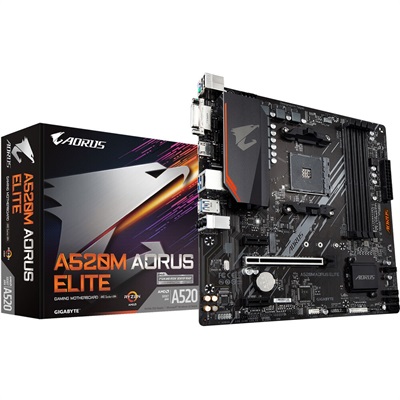 Gigabyte A520M AORUS ELITE AM4 Micro-ATX Motherboard