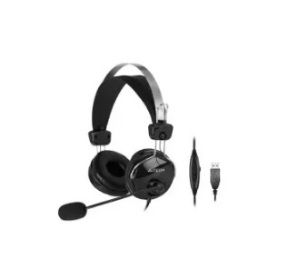 A4TECH HEADPHONES WITH USB MIC HU-7P Black