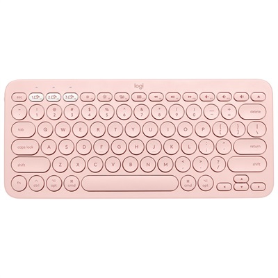 Logitech K380 Multi-Device Bluetooth Keyboard (Rose)