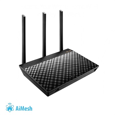 ASUS RT-AC66U B1 Dual-Band Wireless-AC1750 Gigabit Router With AiMesh And AiProtection