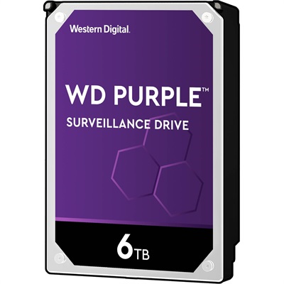 WD Purple 6TB Surveillance Hard Disk Drive - Intellipower SATA 6Gb/s 3.5 Inch