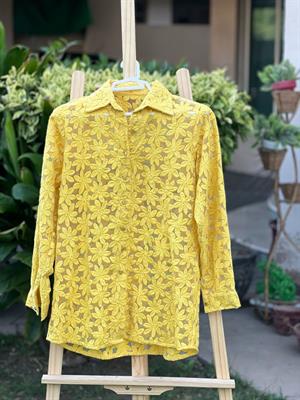 yellow Floral Shirt