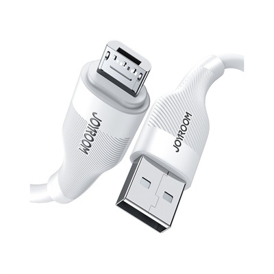 JOYROOM USB CABLE - MICRO USB CHARGING / DATA TRANSMISSION 3A 1M - WHITE