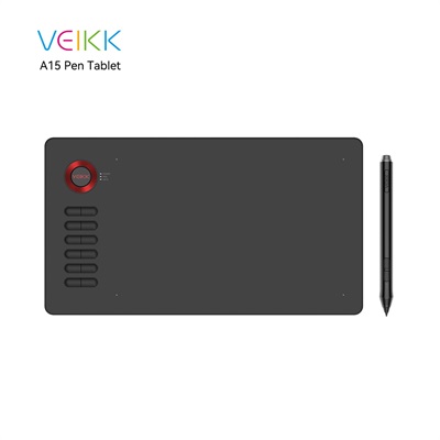 VEIKK A15 10"x6" Graphic Pen Tablet (RED)