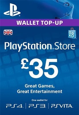 PlayStation PSN Card 35 GBP Wallet Top Up